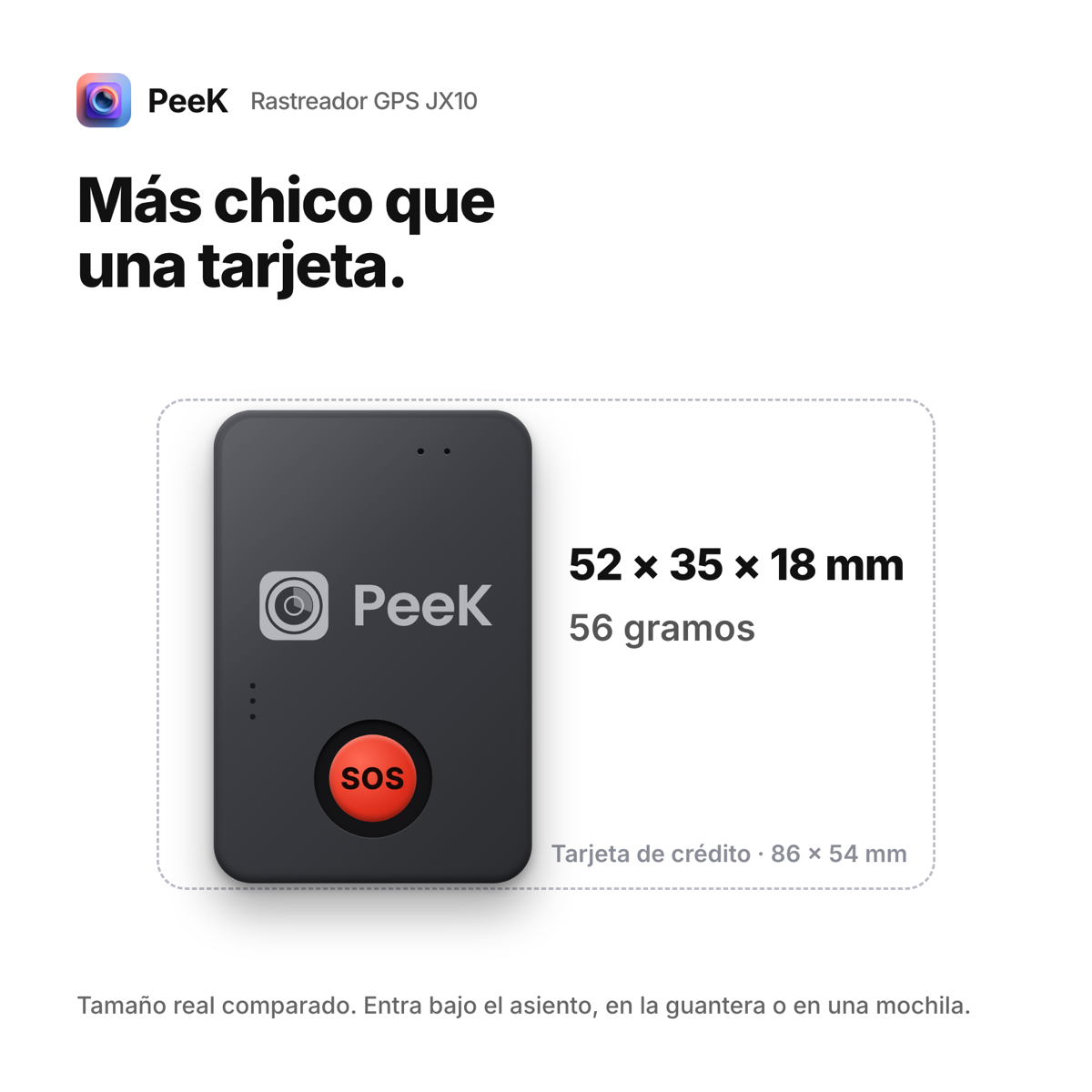 Rastreador GPS JX10 con chip 2